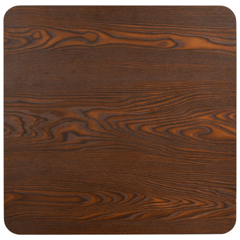 vidaXL Bistro Table Dark Brown 31.5""x31.5"" MDF-1
