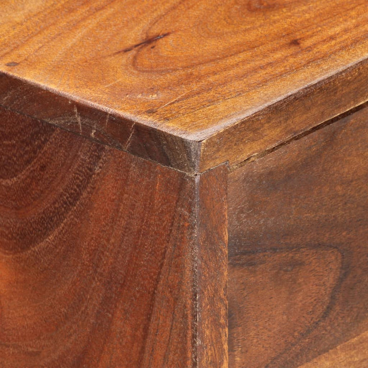 vidaXL Sideboard 23.6"x13.8"x29.5" Solid Acacia Wood-4