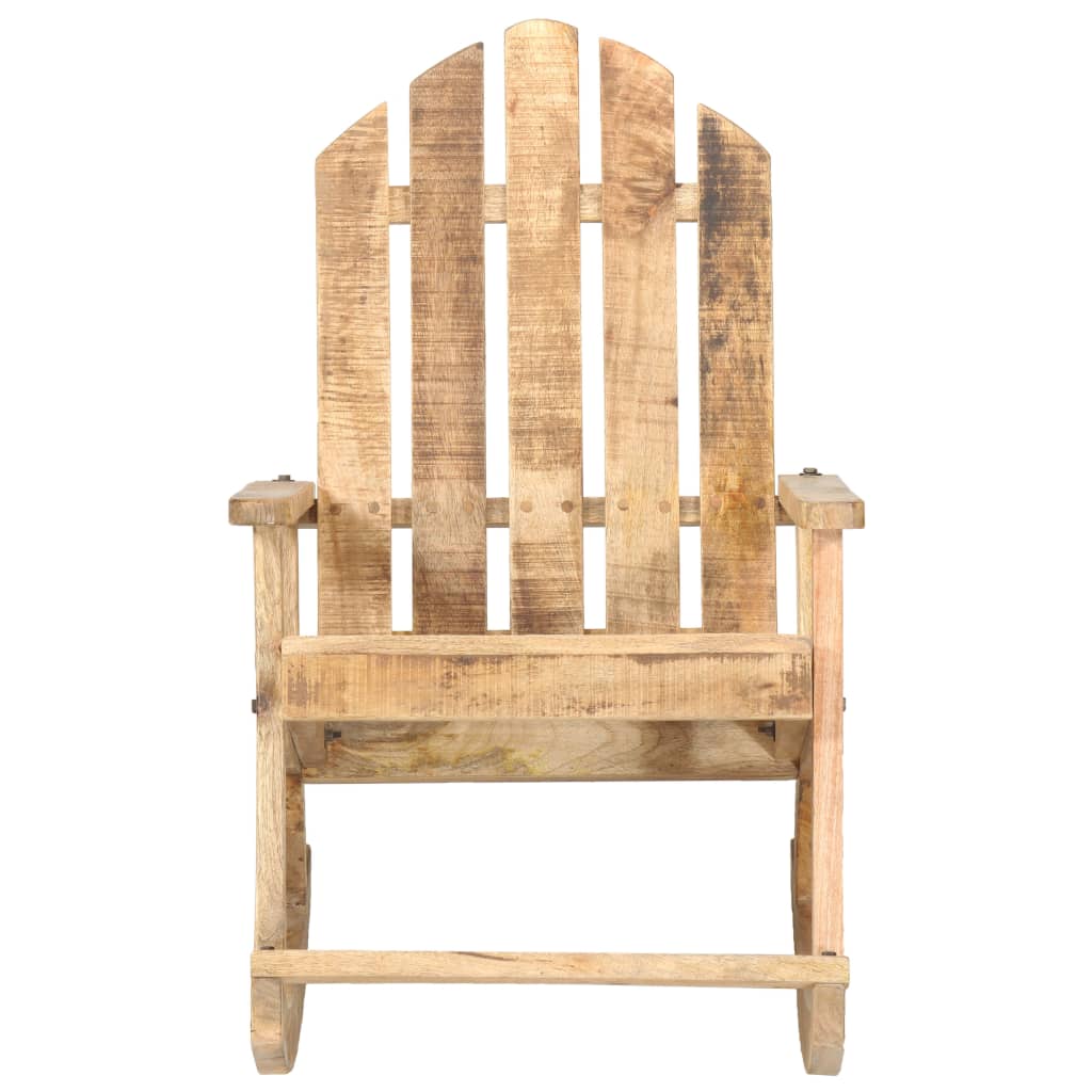 vidaXL Rocking Chair Wooden Adirondack Chair Porch Rocker for Patio Garden-10