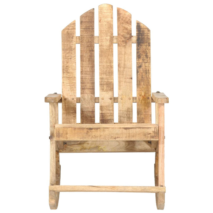 vidaXL Rocking Chair Wooden Adirondack Chair Porch Rocker for Patio Garden-10
