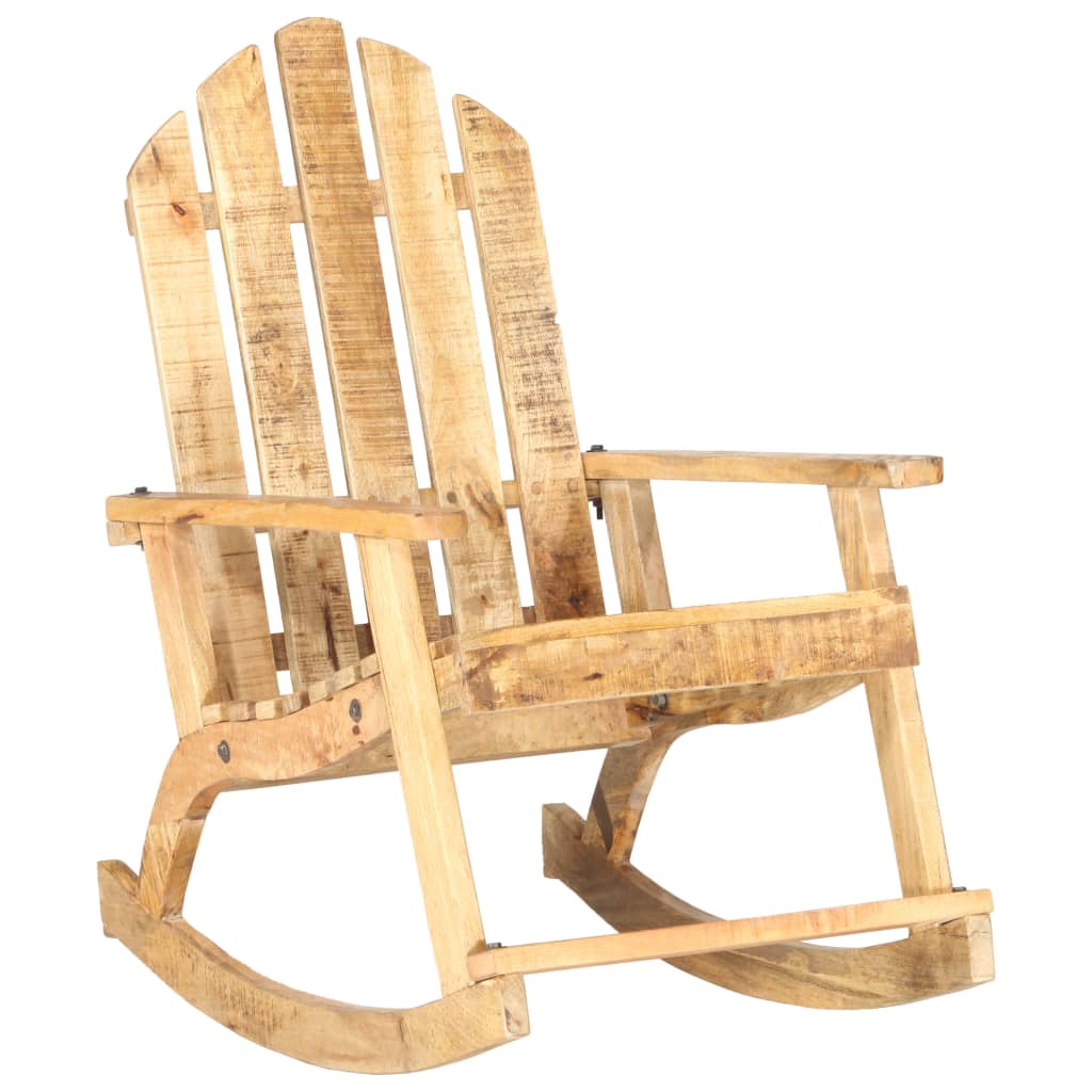 vidaXL Rocking Chair Wooden Adirondack Chair Porch Rocker for Patio Garden-1