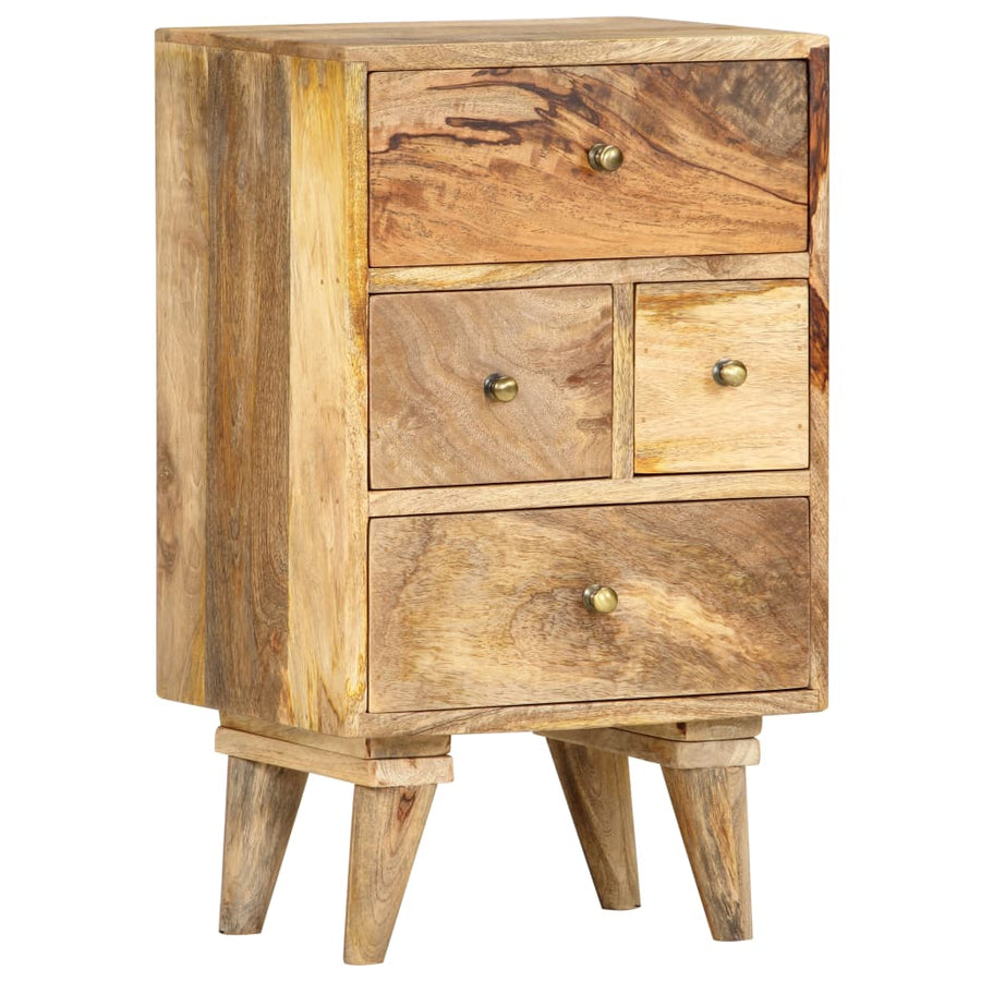 vidaXL Bedside Cabinet 14.2"x11.8"x23.6" Solid Mango Wood-0