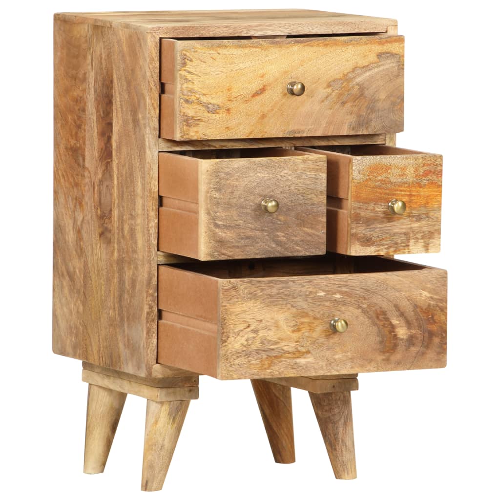 vidaXL Bedside Cabinet 14.2"x11.8"x23.6" Solid Mango Wood-3