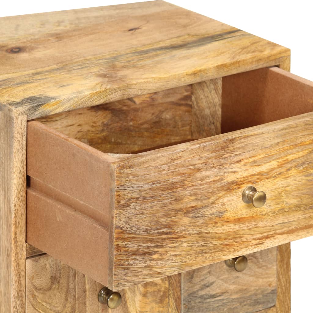 vidaXL Bedside Cabinet 14.2"x11.8"x23.6" Solid Mango Wood-5