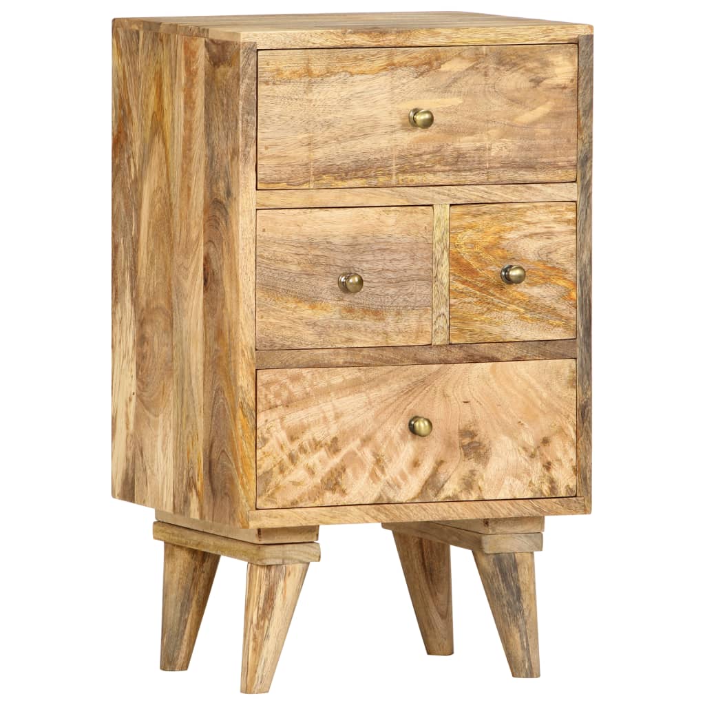 vidaXL Bedside Cabinet 14.2"x11.8"x23.6" Solid Mango Wood-9
