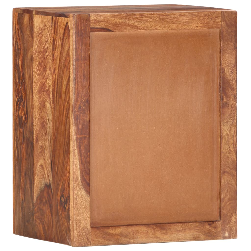 vidaXL Bedside Cabinet 15.7"x11.8"x19.7" Solid Sheesham Wood-3