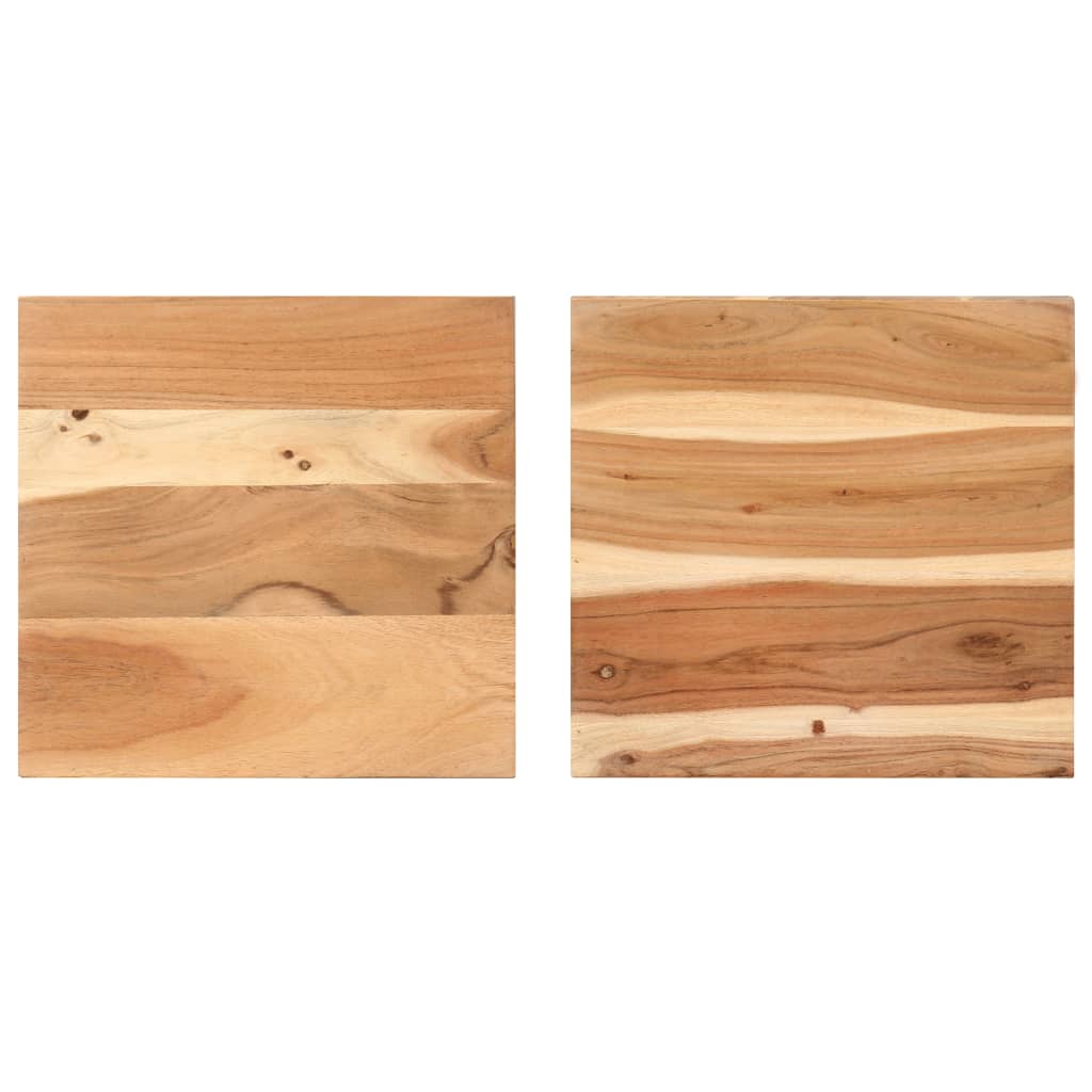 vidaXL Side Tables 2 pcs Solid Acacia Wood-3