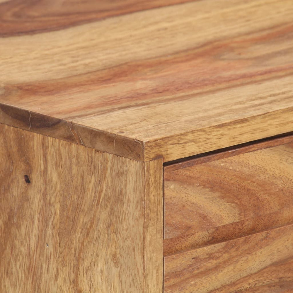 vidaXL Sideboard 31.5"x11.8"x29.5" Solid Sheesham Wood-1