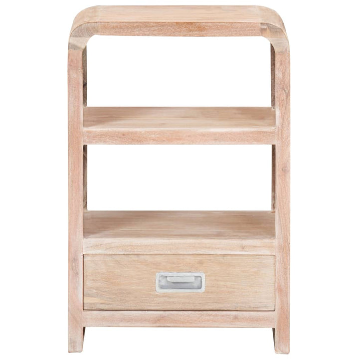 vidaXL Nightstand Storage Bedside Cabinet Bedroom Furniture Solid Wood Acacia-2