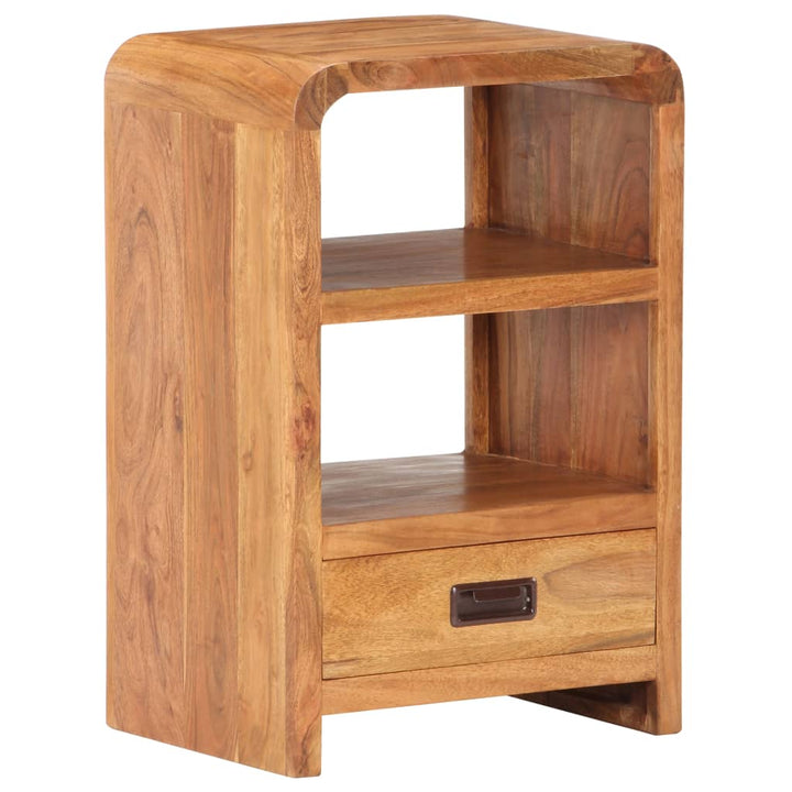 vidaXL Nightstand Storage Bedside Cabinet Bedroom Furniture Solid Wood Acacia-5
