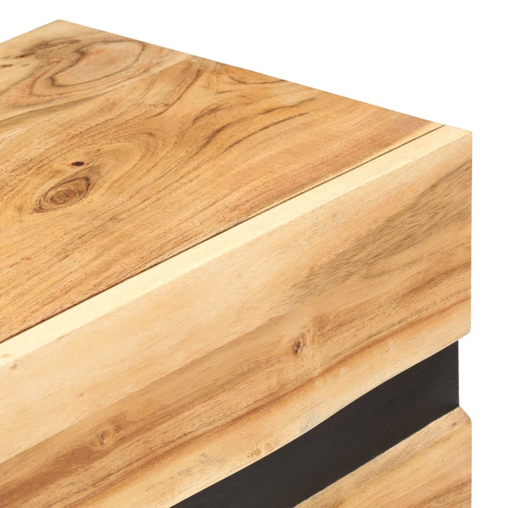 vidaXL Sideboard 47.2"x11.8"x29.5" Solid Acacia Wood-6