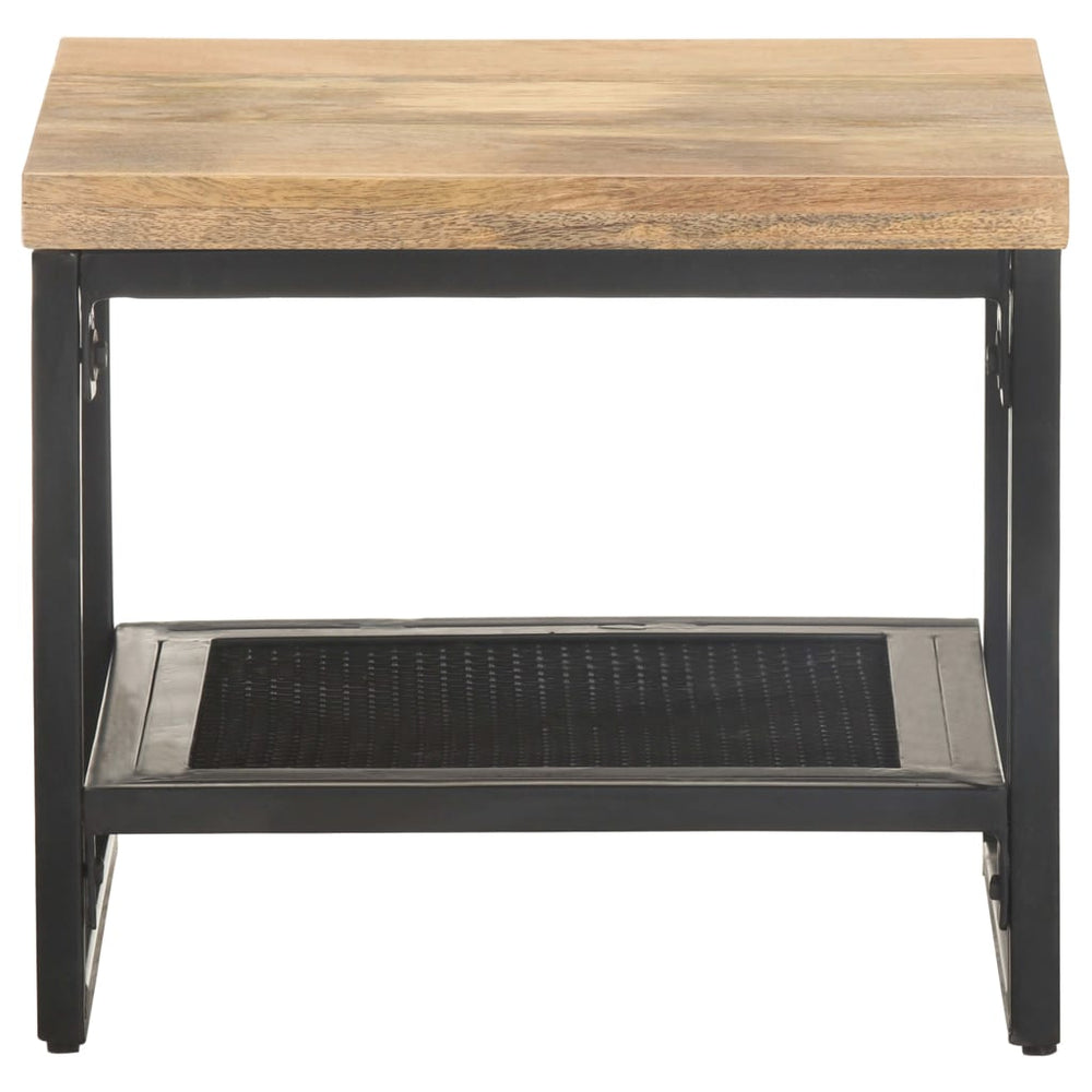 vidaXL Side Table 15.7"x15.7"x13.8" Solid Mango Wood-1
