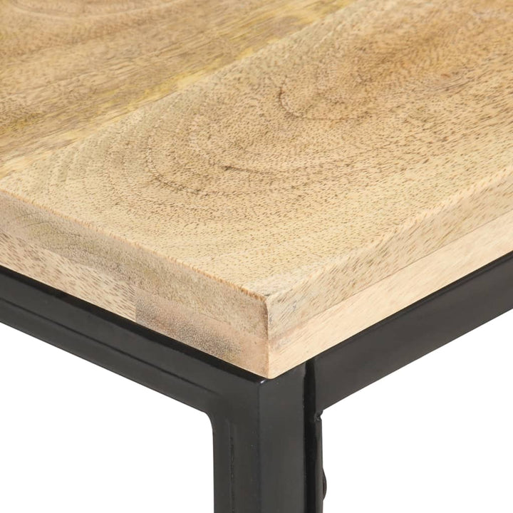 vidaXL Side Table 15.7"x15.7"x13.8" Solid Mango Wood-2