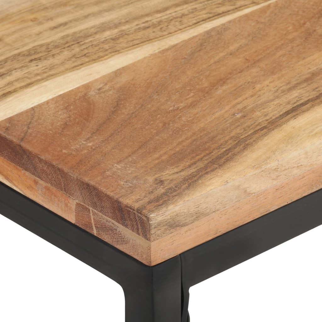 vidaXL Coffee Table 43.3"x23.6"x13.8" Solid Acacia Wood-3