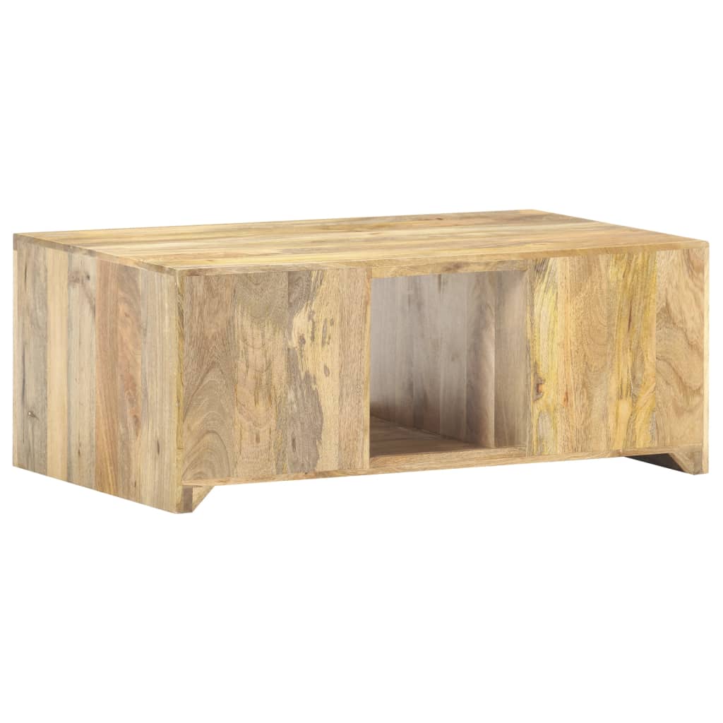 vidaXL Coffee Table 35.4"x19.7"x13.8" Solid Mango Wood-7