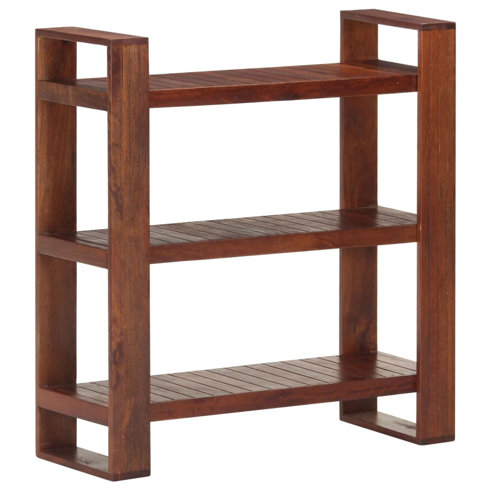 vidaXL Bookshelf Book Cabinet Wall Bookcase Standing Shelves Solid Wood Acacia-1