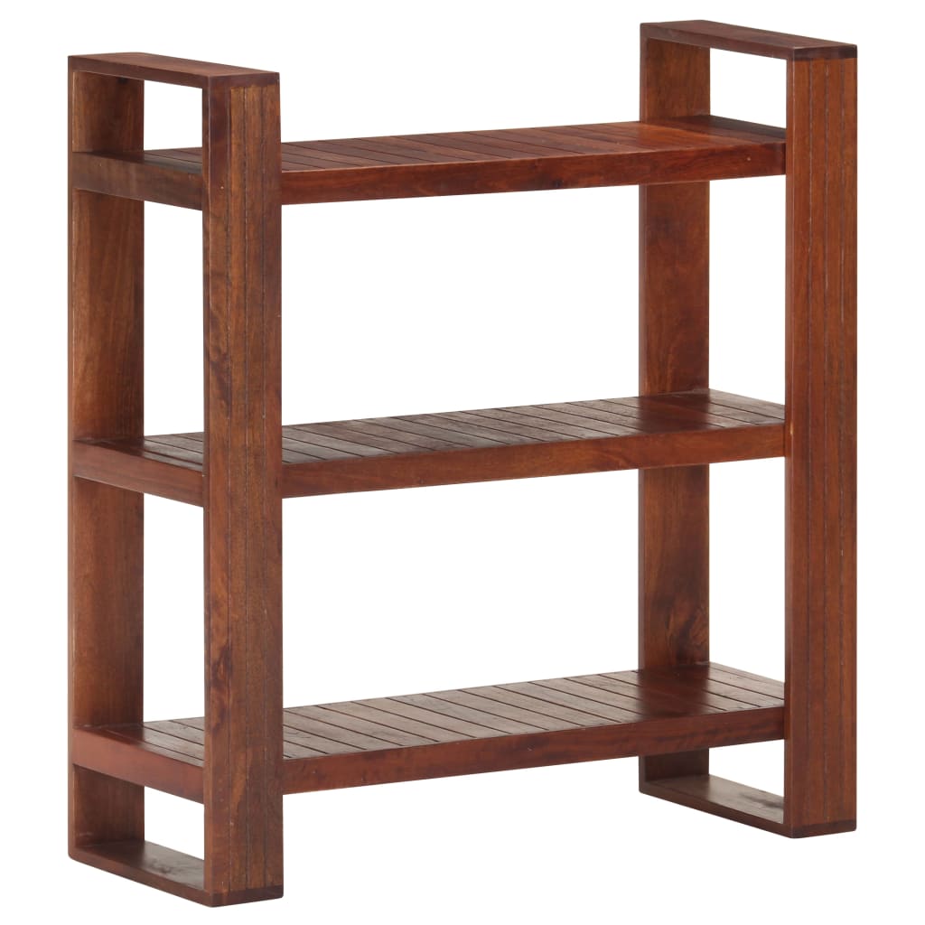 vidaXL Bookshelf Book Cabinet Wall Bookcase Standing Shelves Solid Wood Acacia-6