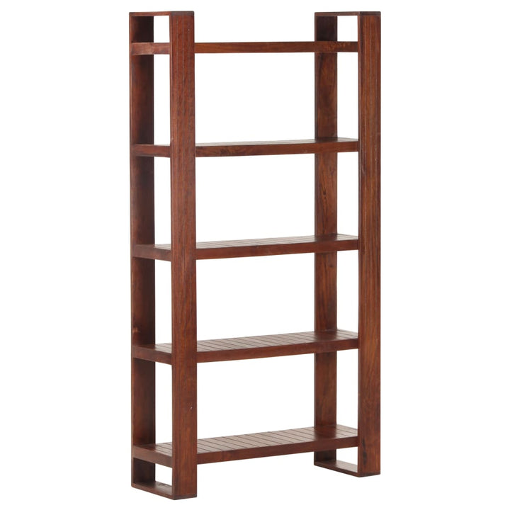 vidaXL Bookshelf Book Cabinet Wall Bookcase Standing Shelves Solid Wood Acacia-2