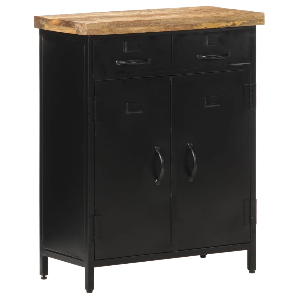 vidaXL Sideboard 23.6"x11.8"x29.9" Rough Mango Wood-1