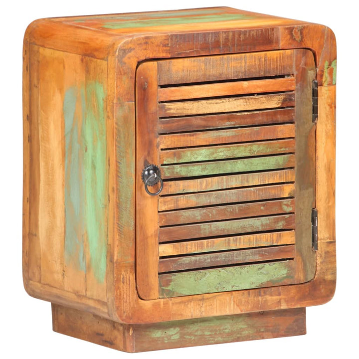 vidaXL Bedside Cabinet 15.7"x11.8"x19.7" Solid Reclaimed Wood-6