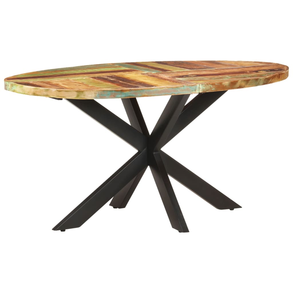 vidaXL Dining Table 63"x35.4"x29.5" Solid Reclaimed Wood-5