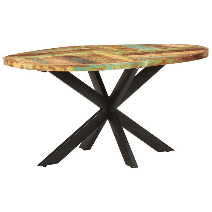 vidaXL Dining Table 63"x35.4"x29.5" Solid Reclaimed Wood-6
