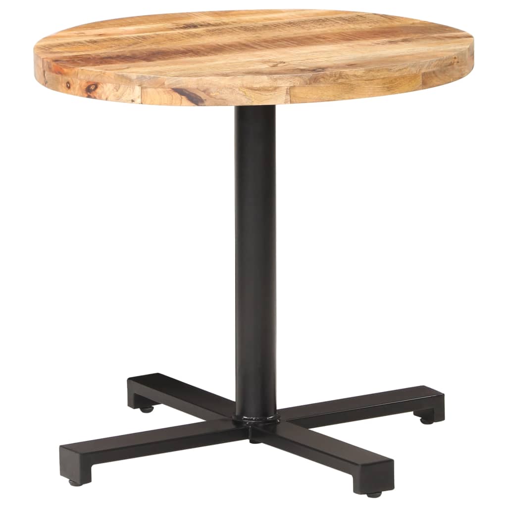 vidaXL Bistro Table Round Ø31.5"x29.5" Rough Mango Wood-5