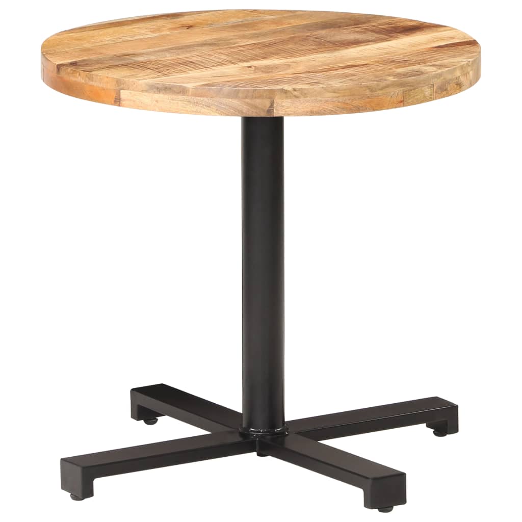 vidaXL Bistro Table Round Ø31.5"x29.5" Rough Mango Wood-6