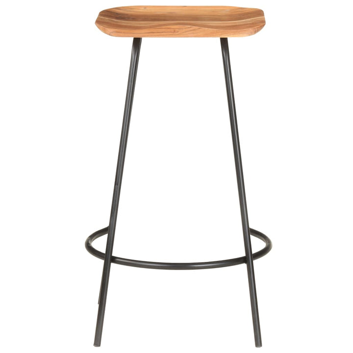 vidaXL Bar Stool Bar Seat Counter Height Stool for Pub Kitchen Solid Wood-12