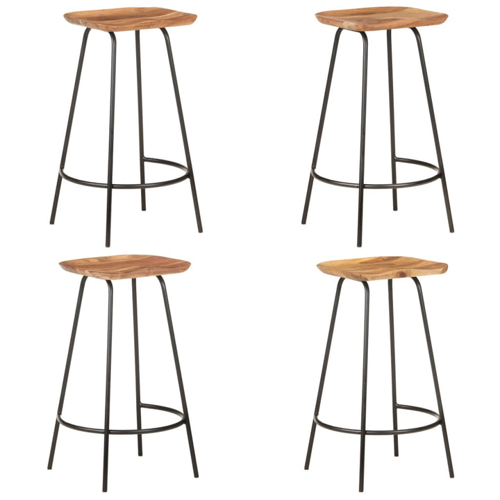 vidaXL Bar Stool Bar Seat Counter Height Stool for Pub Kitchen Solid Wood-7