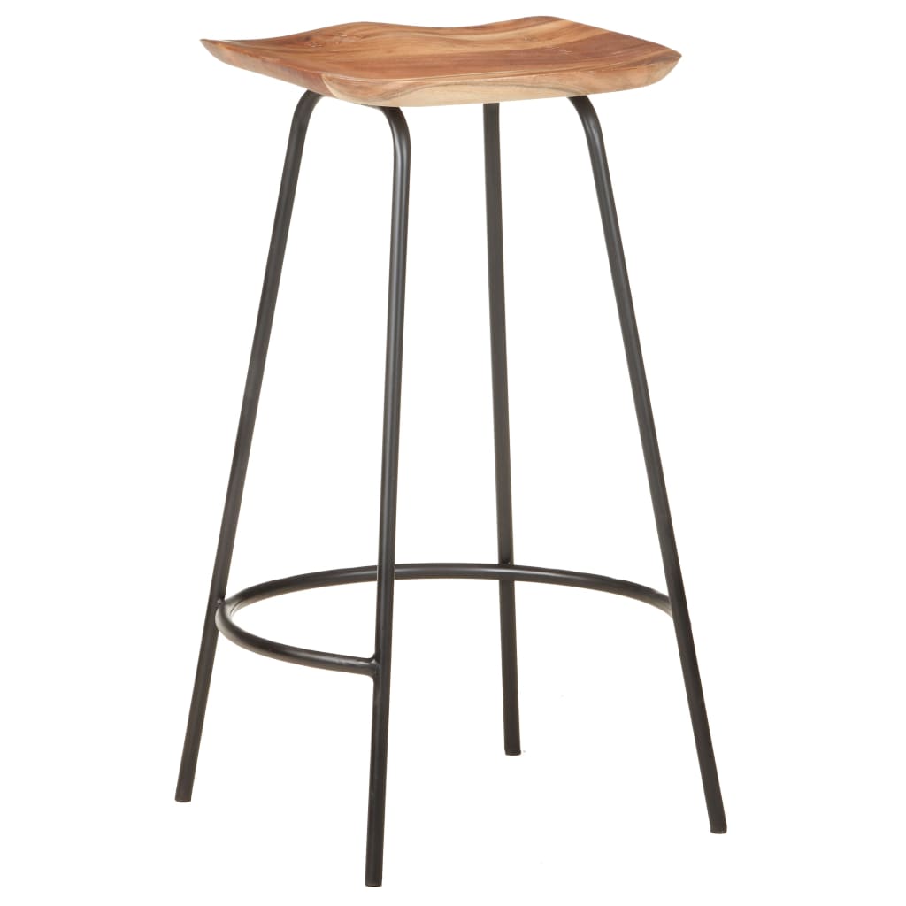 vidaXL Bar Stool Bar Seat Counter Height Stool for Pub Kitchen Solid Wood-13