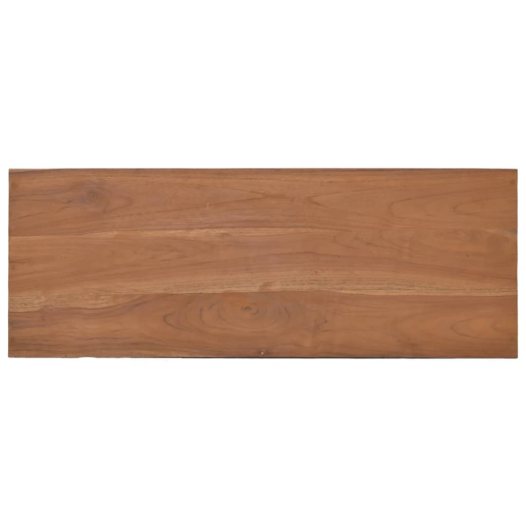 vidaXL Solid Wood Teak Console Table Desk 31.5"x11.8"x31.5"/43.3"x11.8"x31.1"-11