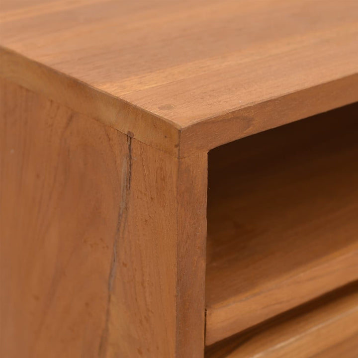 vidaXL Solid Wood Teak Console Table Desk 31.5"x11.8"x31.5"/43.3"x11.8"x31.1"-4