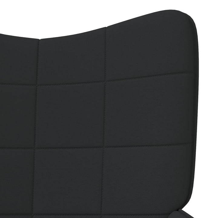 vidaXL Relaxing Chair Black Fabric-14