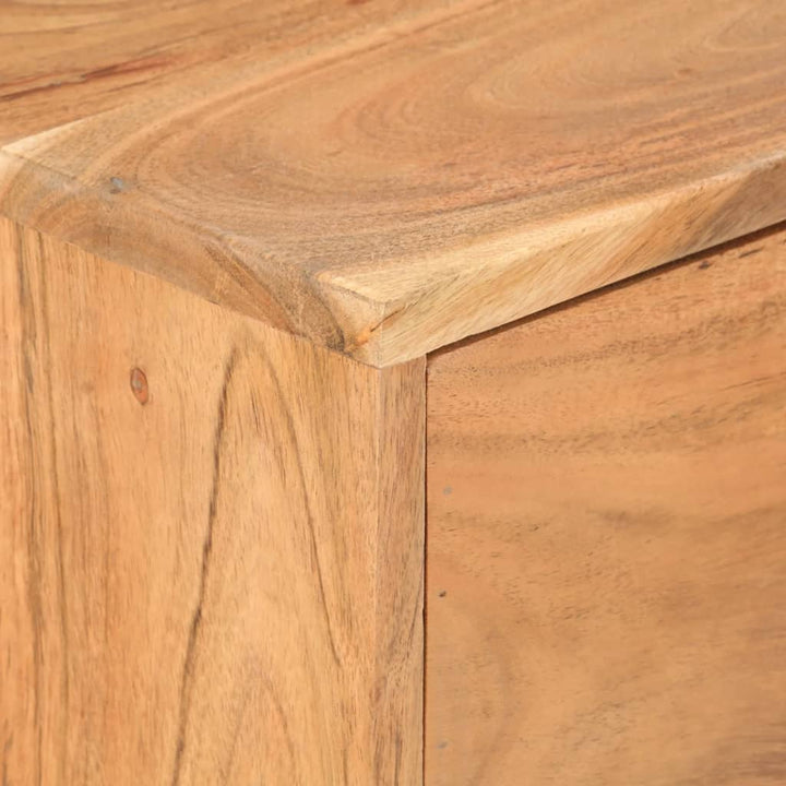 vidaXL Sideboard 34.6"x11.8"x28.7" Solid Acacia Wood-6