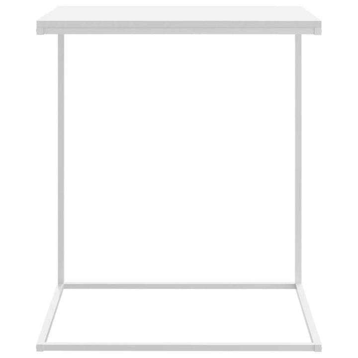 vidaXL Side Table White 21.7"x13.8"x26" Engineered Wood-1