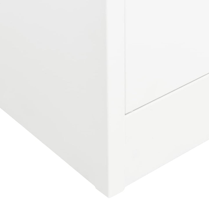 vidaXL Filing Cabinet Storage Cabinet Locker with Doors and Shelves Steel-14