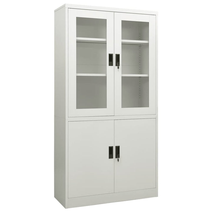 vidaXL Filing Cabinet Storage Cabinet Locker with Doors and Shelves Steel-10