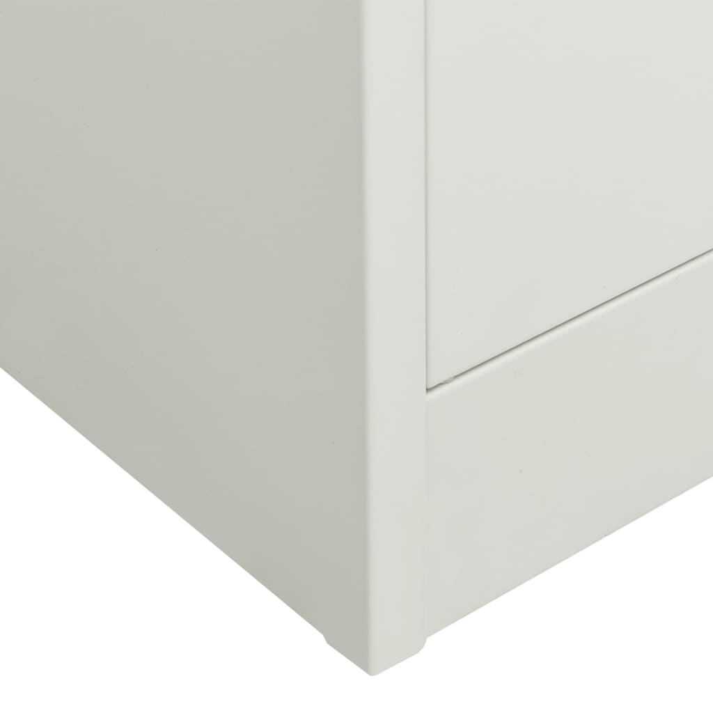 vidaXL Filing Cabinet Storage Cabinet Locker with Doors and Shelves Steel-11