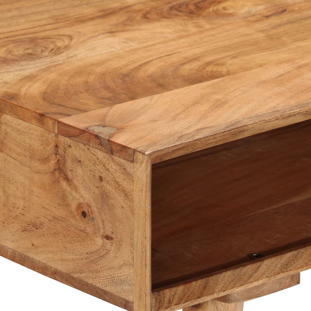 vidaXL Writing Desk 45.3"x19.7"x29.9" Solid Wood Acacia-3