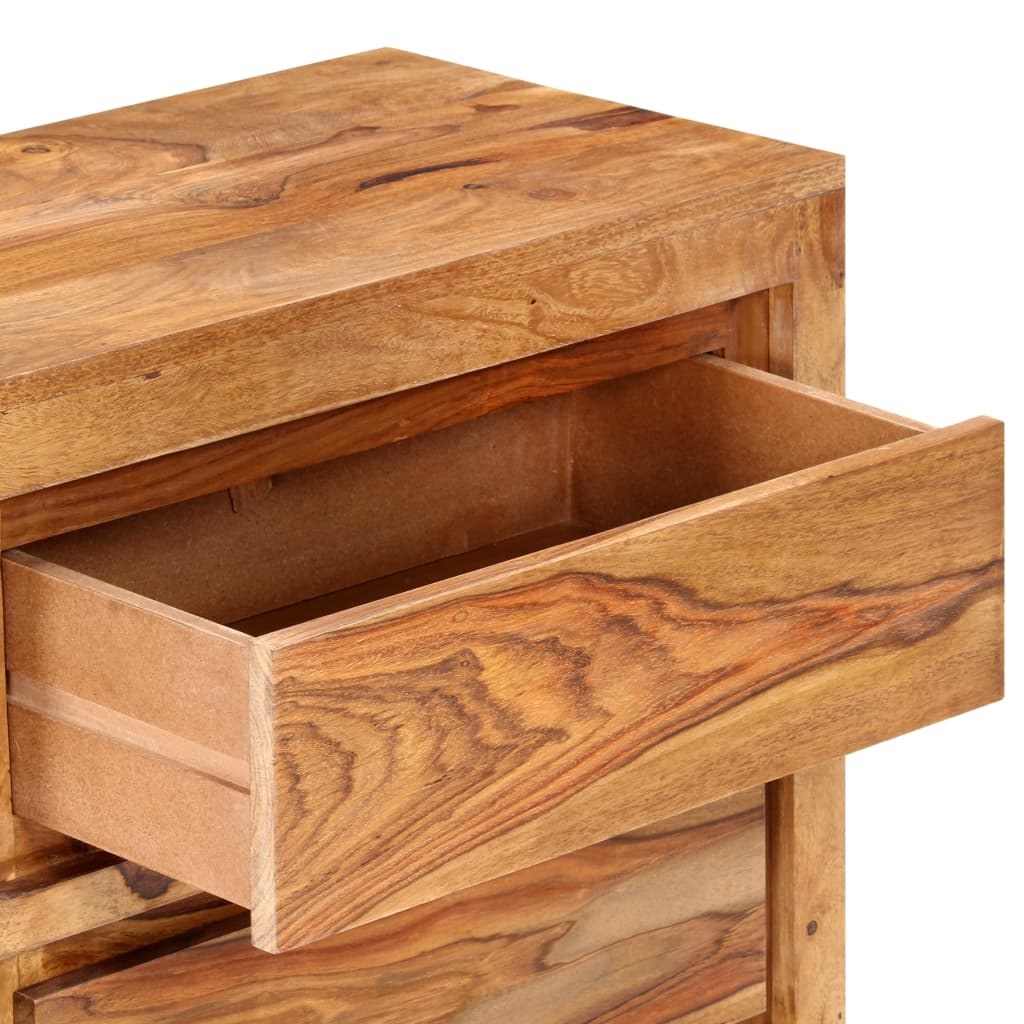 vidaXL Drawer Cabinet 23.6"x13"x29.5" Solid Wood Acacia-4