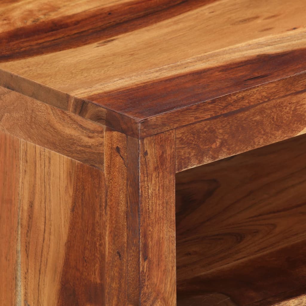 vidaXL Coffee Table 33.1"x19.3"x15.7" Solid Wood Acacia-7