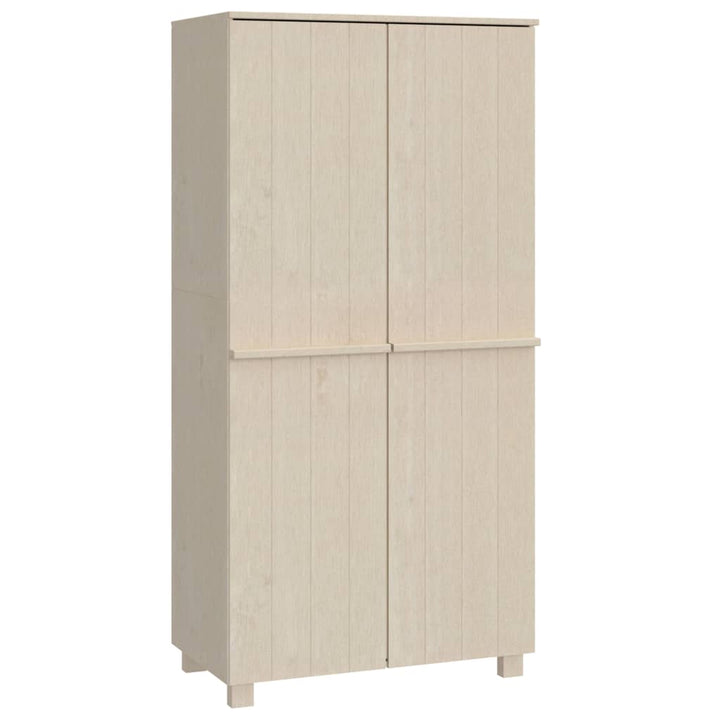 vidaXL Wardrobe Armoire Closet Storage Organizer Rack HAMAR Solid Wood Pine-7