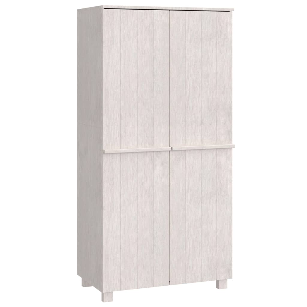 vidaXL Wardrobe Armoire Closet Storage Organizer Rack HAMAR Solid Wood Pine-10