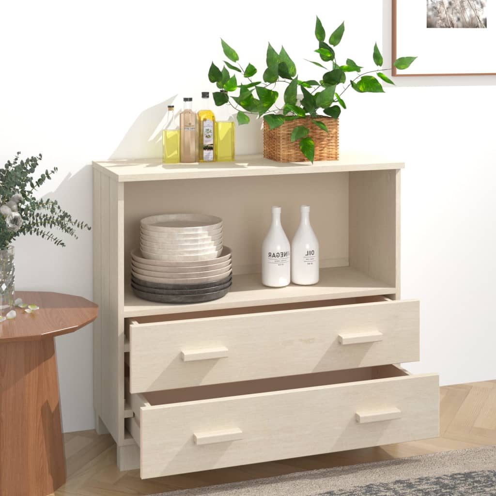 vidaXL Sideboard Buffet Console Cabinet for Bedroom HAMAR Solid Wood Pine-8