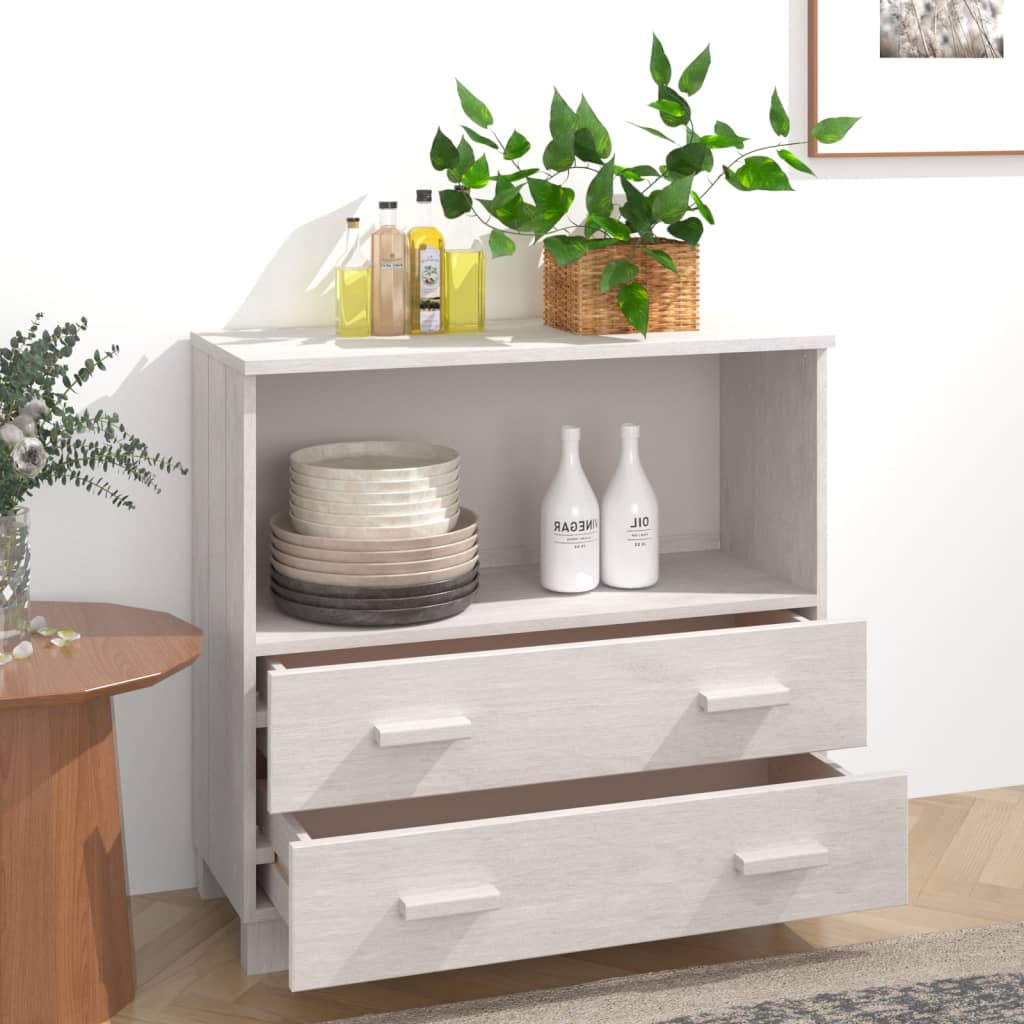 vidaXL Sideboard Buffet Console Cabinet for Bedroom HAMAR Solid Wood Pine-5