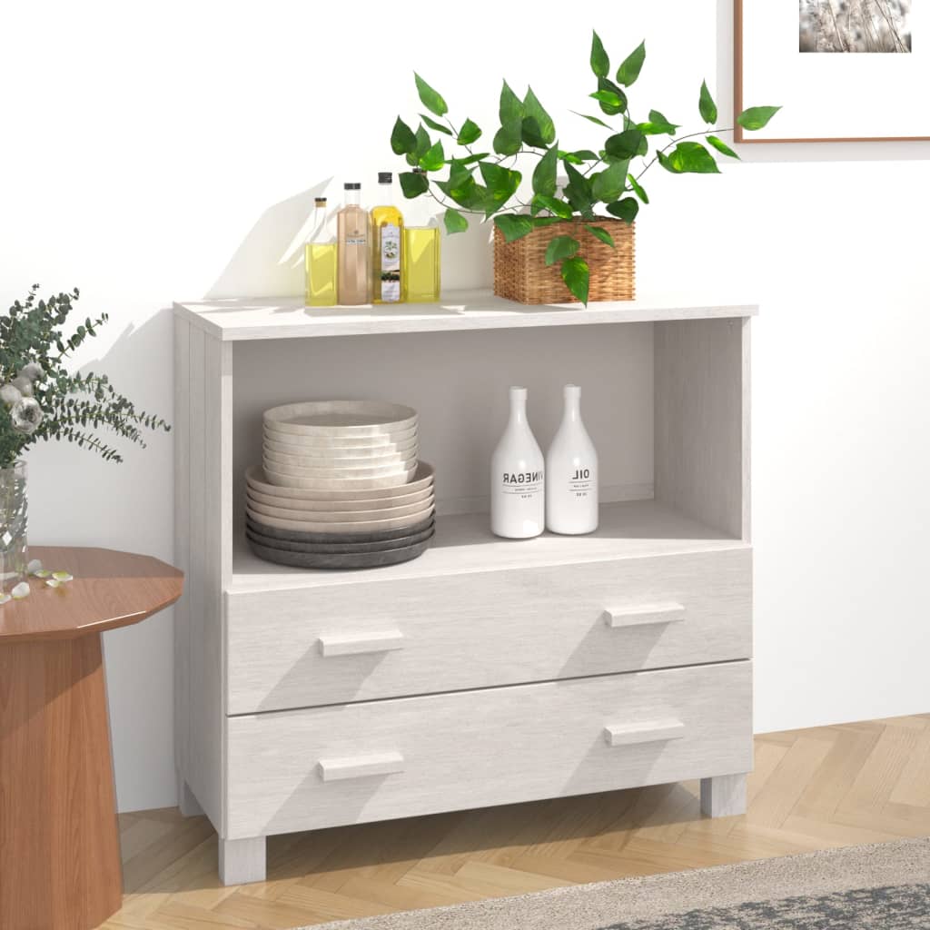 vidaXL Sideboard Buffet Console Cabinet for Bedroom HAMAR Solid Wood Pine-4