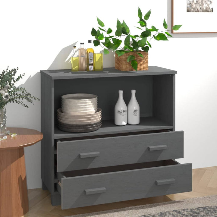 vidaXL Sideboard Buffet Console Cabinet for Bedroom HAMAR Solid Wood Pine-2