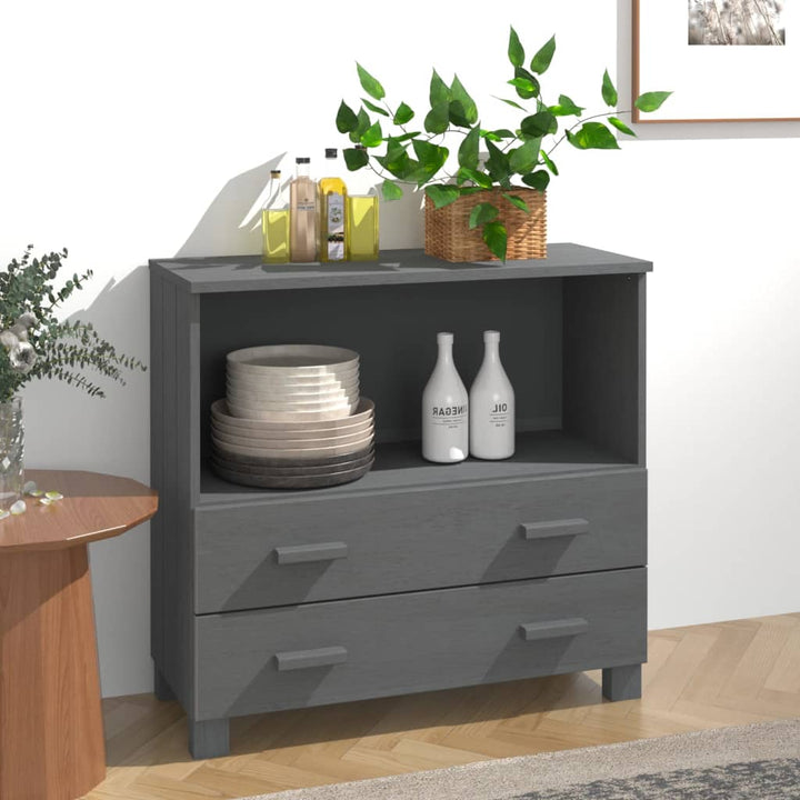 vidaXL Sideboard Buffet Console Cabinet for Bedroom HAMAR Solid Wood Pine-1