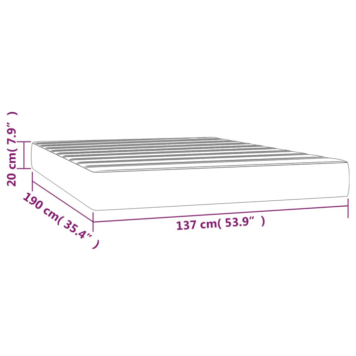 vidaXL Spring Mattress Bed-in-a-Box Single Bed Foam Mattress Medium Hardness-6